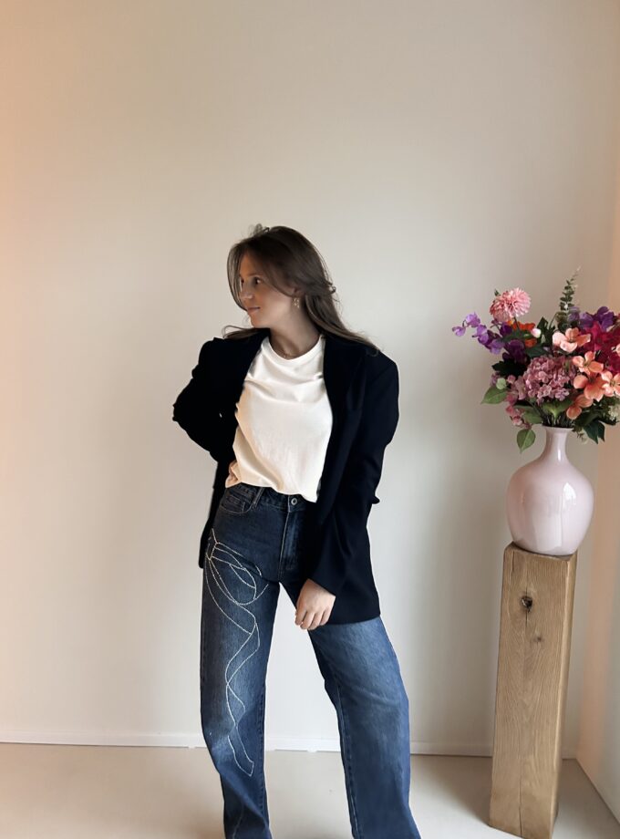 DIAMOND BOW JEANS